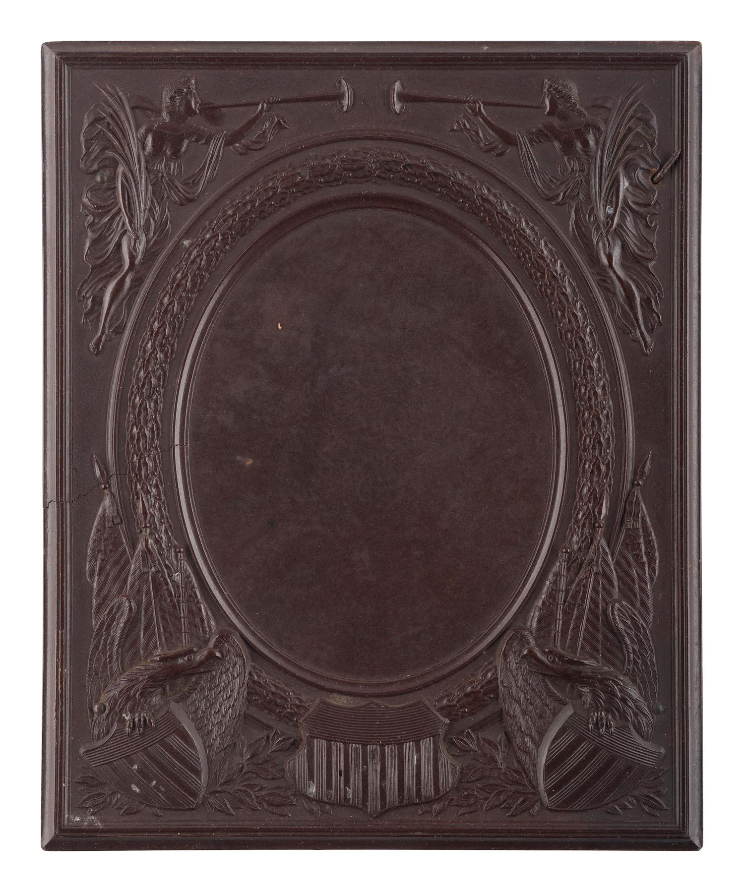 [EARLY PHOTOGRAPHY]. A group of 10 Union cases highlighted by half plate Washington Monument case and ninth plate glass window case.