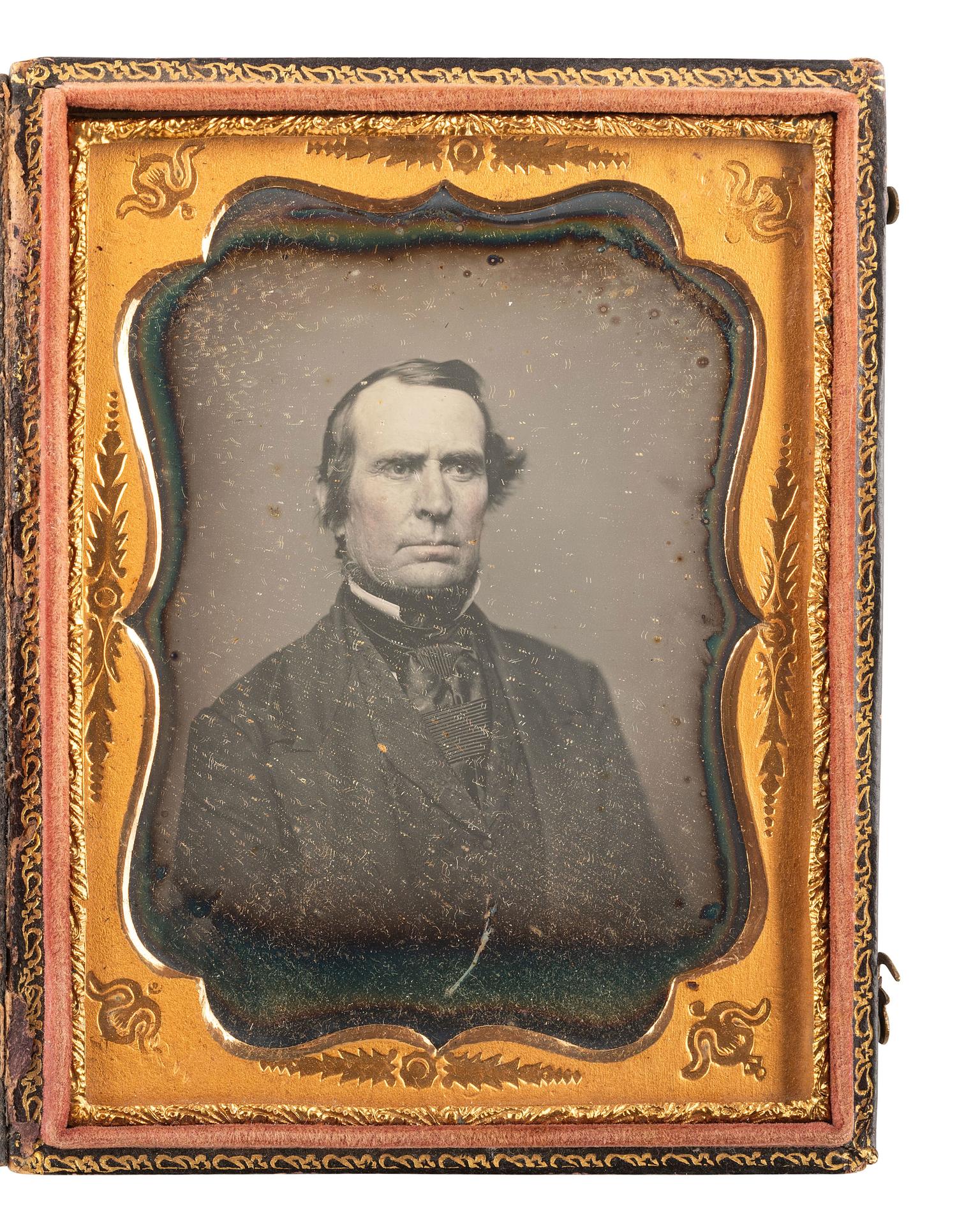 [EARLY PHOTOG] 3 quarter plates of distinguished gentlemen, incl. work by E.C. Thompson's Gallery.