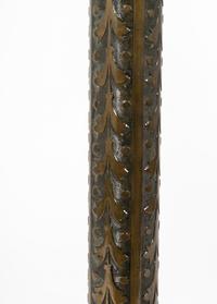 An English Mahogany and Brass Table with Adjustable Book Shelf — 19TH/20TH CENTURY