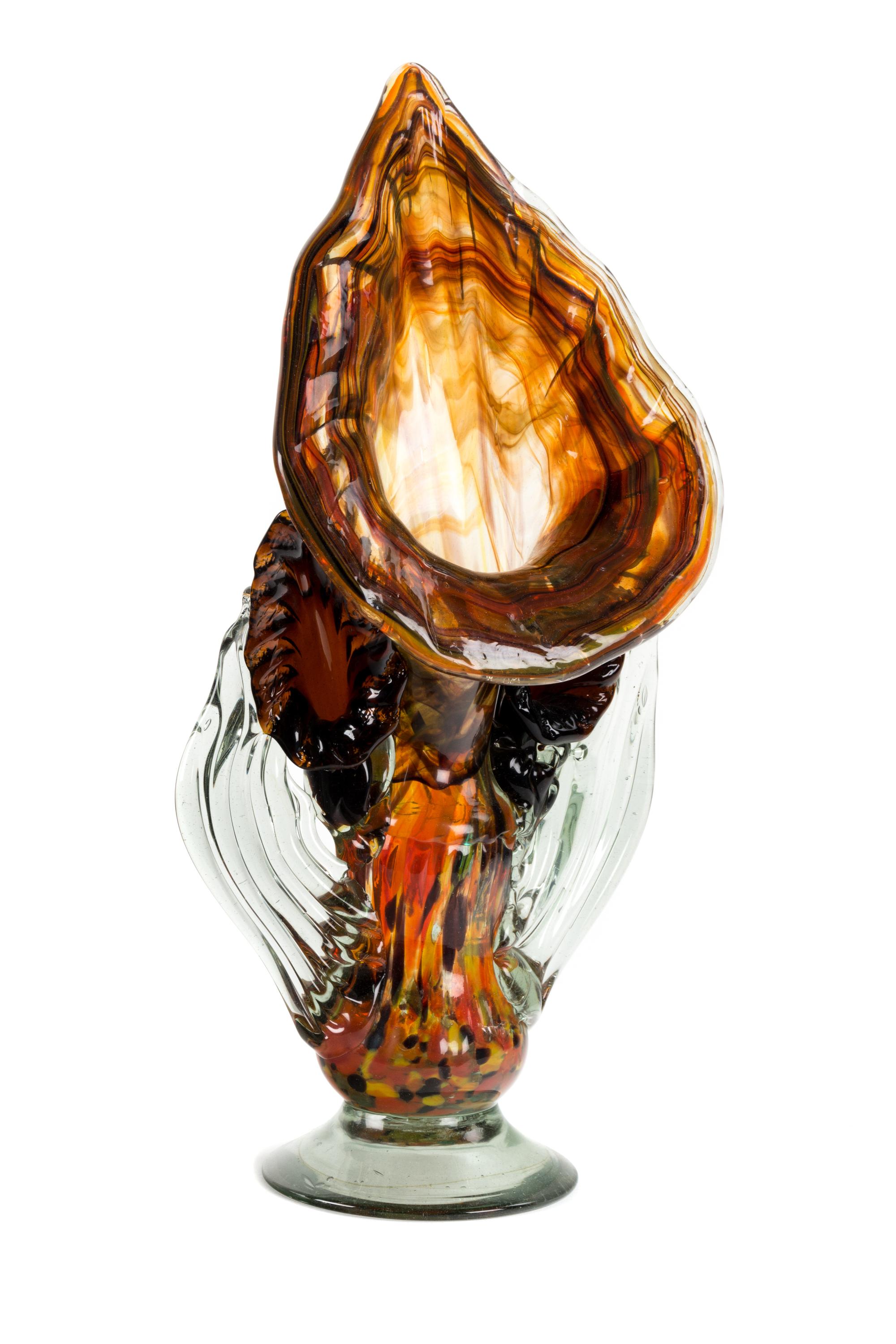 A Murano Glass Jack-in-Pulpit Vase — 20TH CENTURY