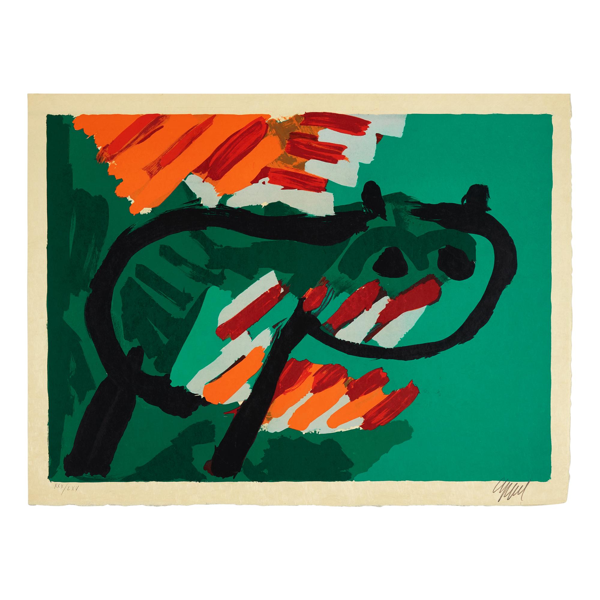 Karel Appel (Dutch, 1921-2006) — Cats (complete portfolio of seventeen lithographs, with title page and portfolio case), 1978