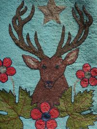 Plateau Beaded Hide Storage Bag, with Buck