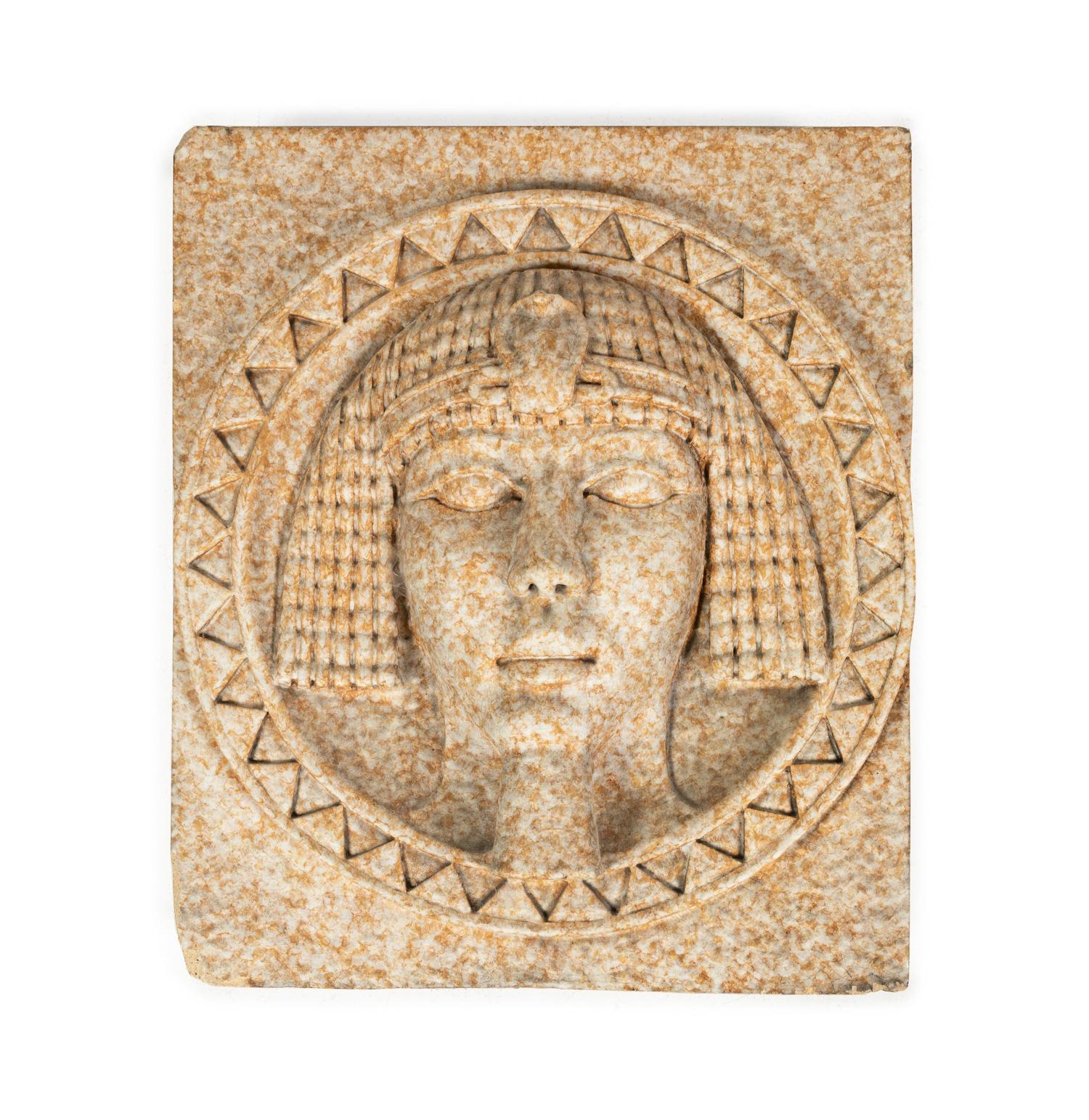 Art Deco Plaque in the Egyptian Revival Taste