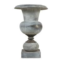 A Patinated Zinc Garden Urn