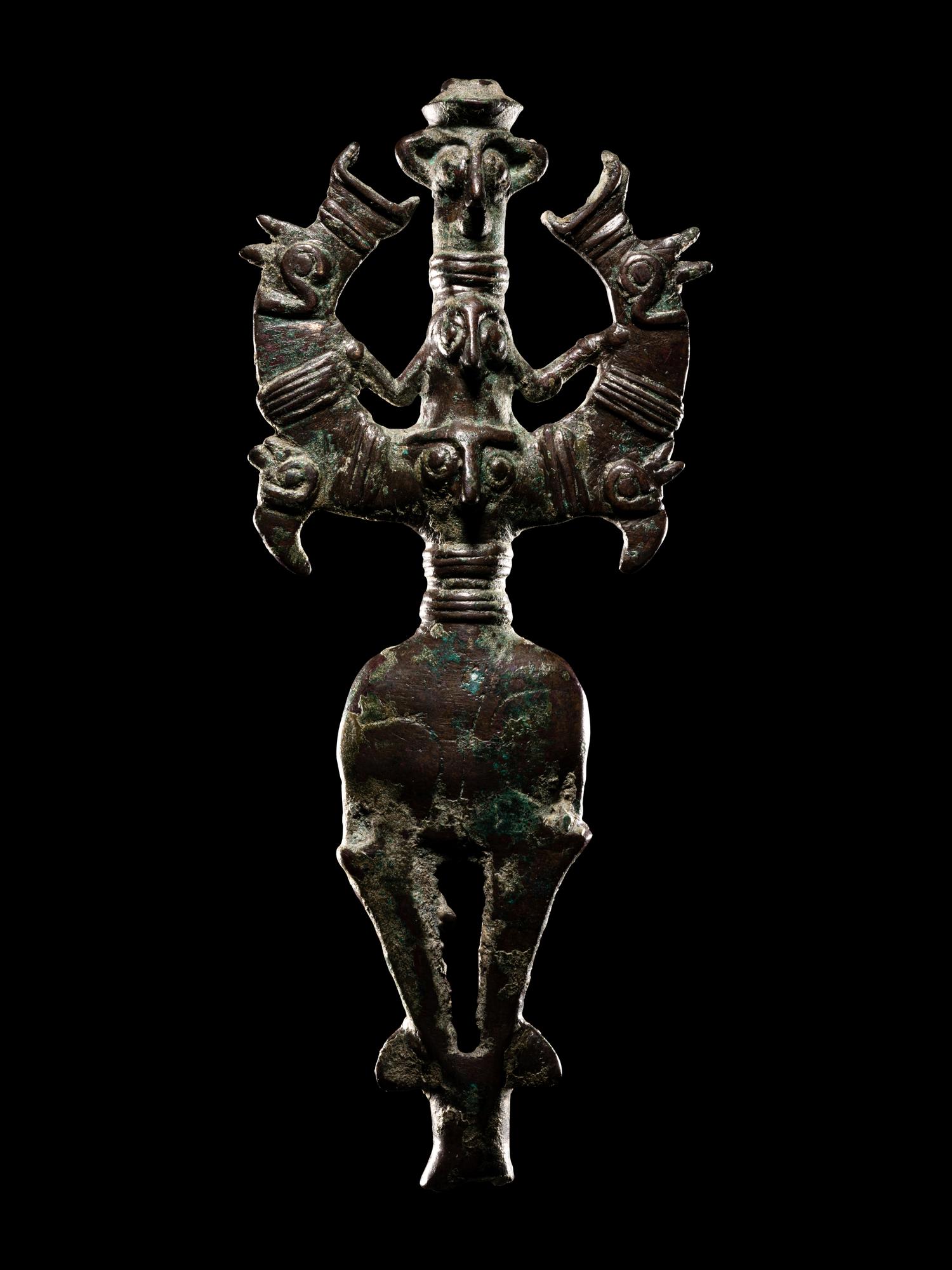 A Luristan Bronze Master of the Animals Finial