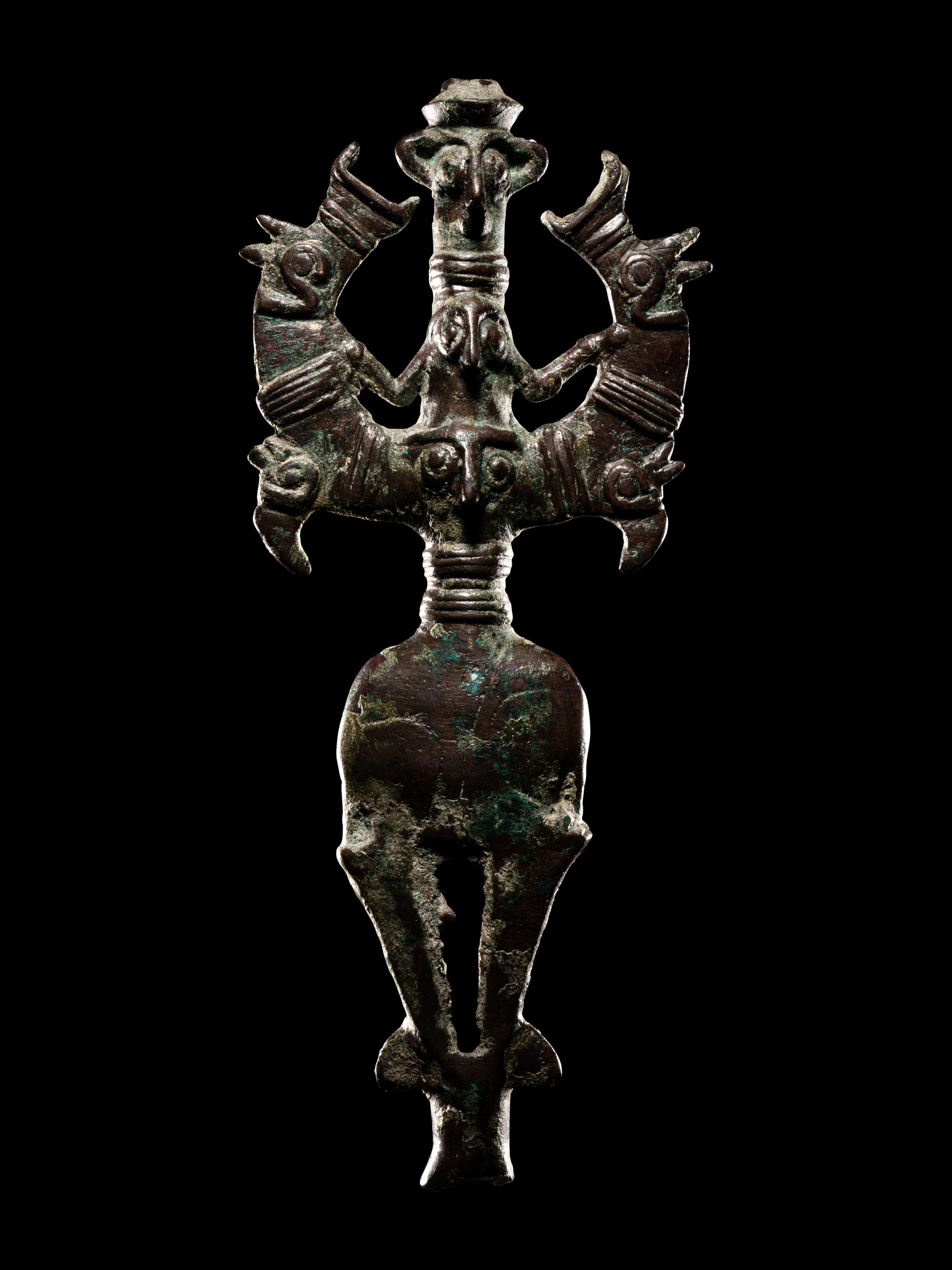 A Luristan Bronze Master of the Animals Finial