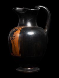An Attic Black-Figured Trefoil Oinochoe
