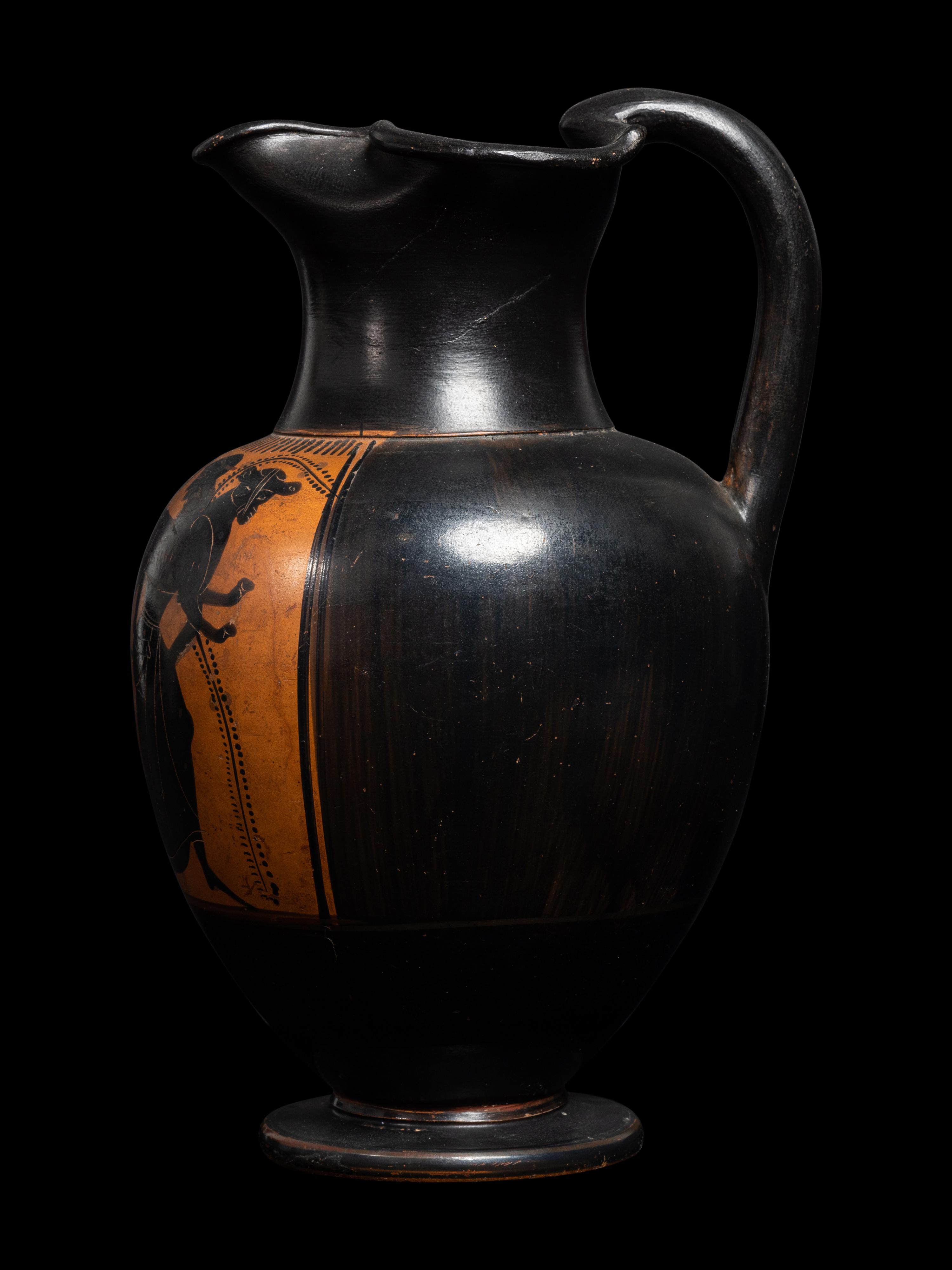 An Attic Black-Figured Trefoil Oinochoe