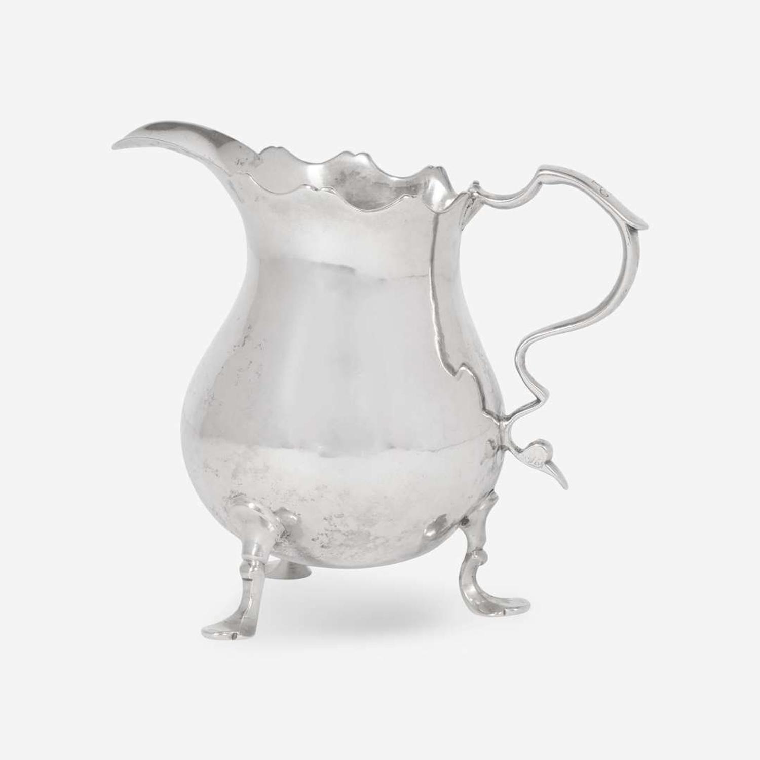 A silver cream pot William Breed (1719-1762), Boston, MA, circa 1740