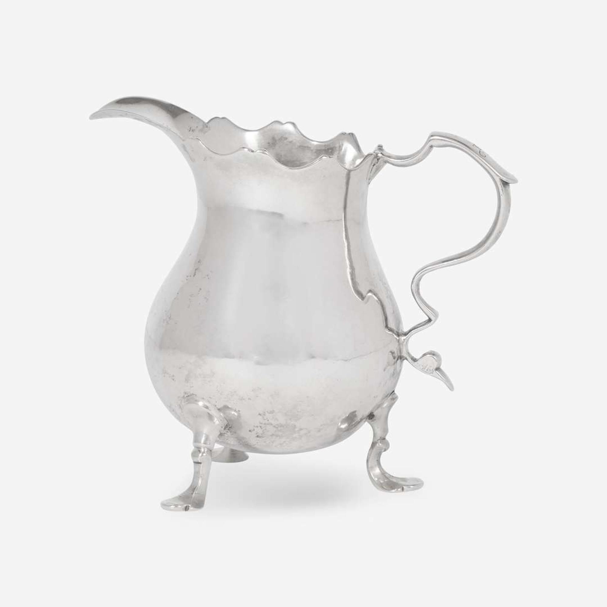 A silver cream pot William Breed (1719-1762), Boston, MA, circa 1740