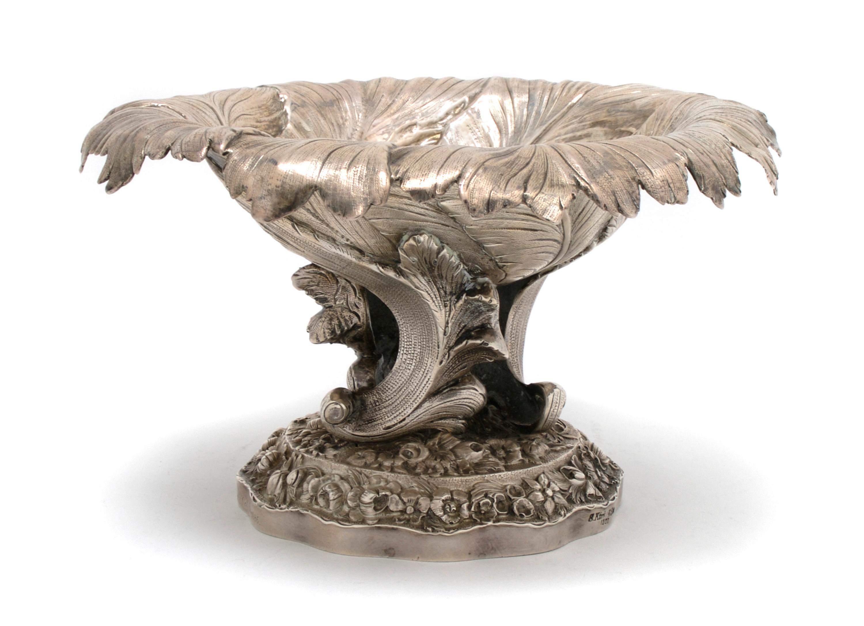 An American Silver Presentation Compote, S. Kirk and Son, Height 5 x diameter 8 1/4 inches.