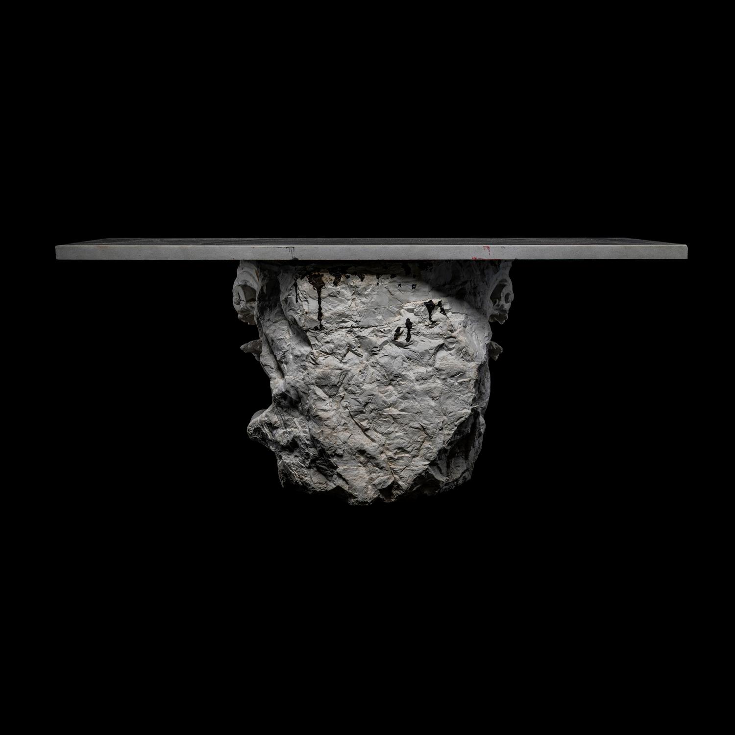 A Roman Limestone Corinthian Pilaster Capital