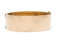 VICTORIAN, YELLOW GOLD BANGLE BRACELET