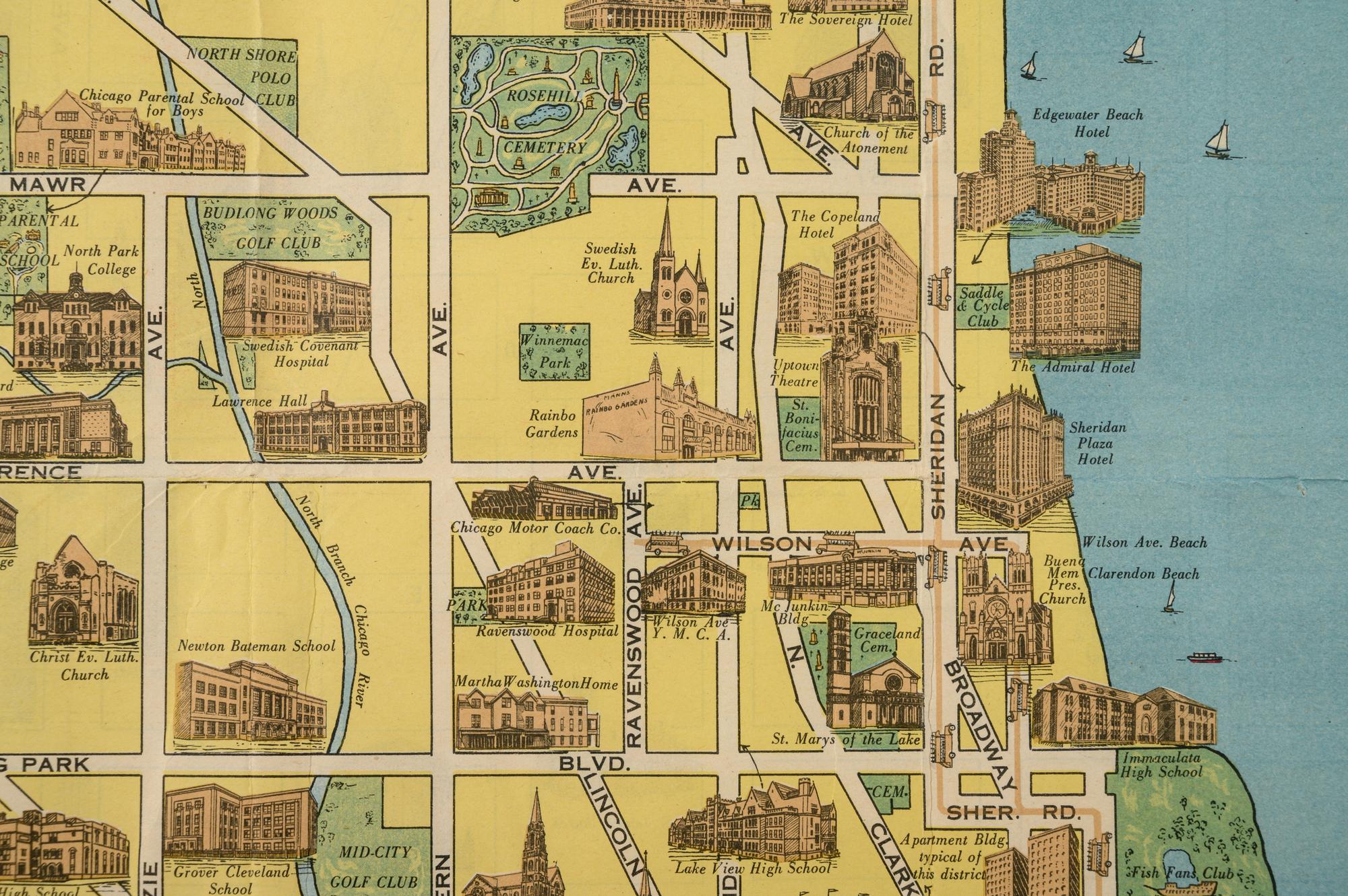 A Group of 13 maps of Chicago and Illinois, comprising: