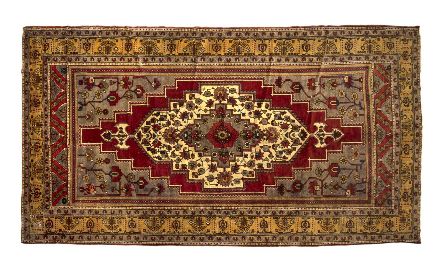 An Oushak Wool Rug, TURKEY, CIRCA 1920S, 7 feet 2 inches x 12 feet 8 inches. — TURKEY, CIRCA 1930s