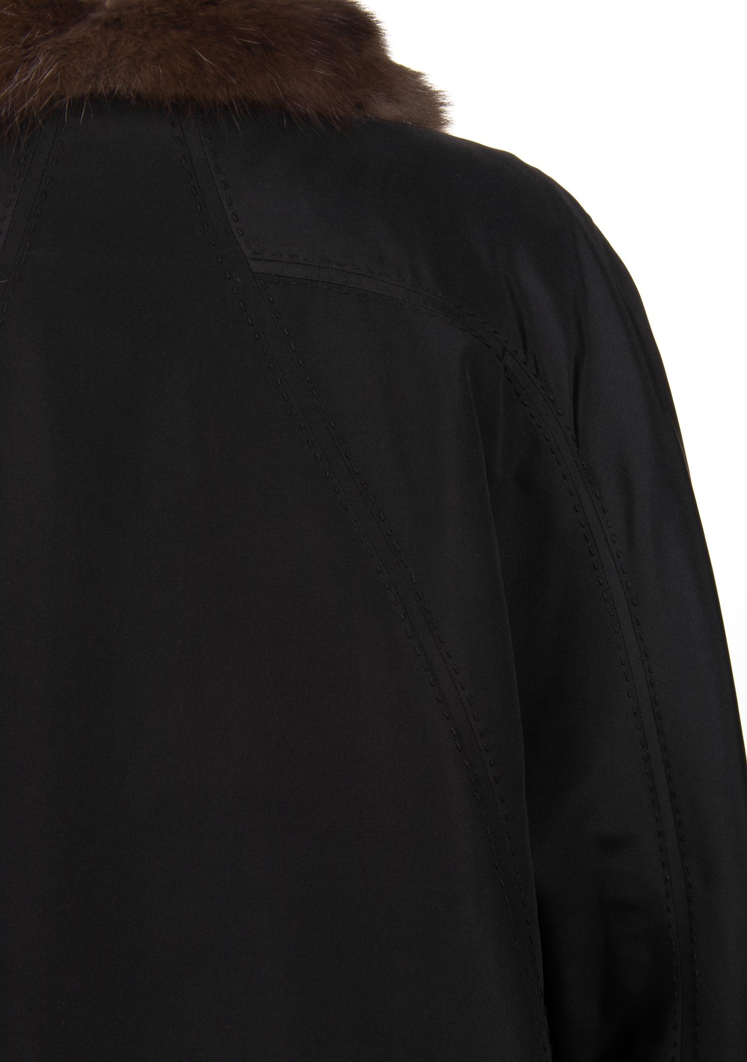 Ralph Rucci Sable Trimmed Coat