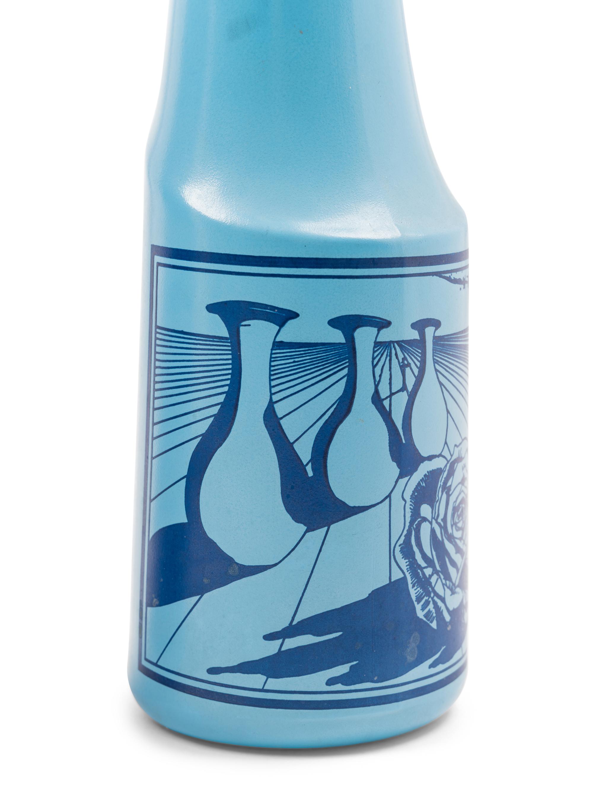 Pair of glass bottles designed by Salvador Dalí for Rosso Antico, Ltd., 1970-72