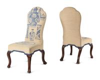 A Pair of Anglo-Dutch Walnut Side Chairs