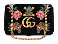 Gucci 110th Anniversary GG Marmont Small Dragon Velvet Shoulder Bag, 2017