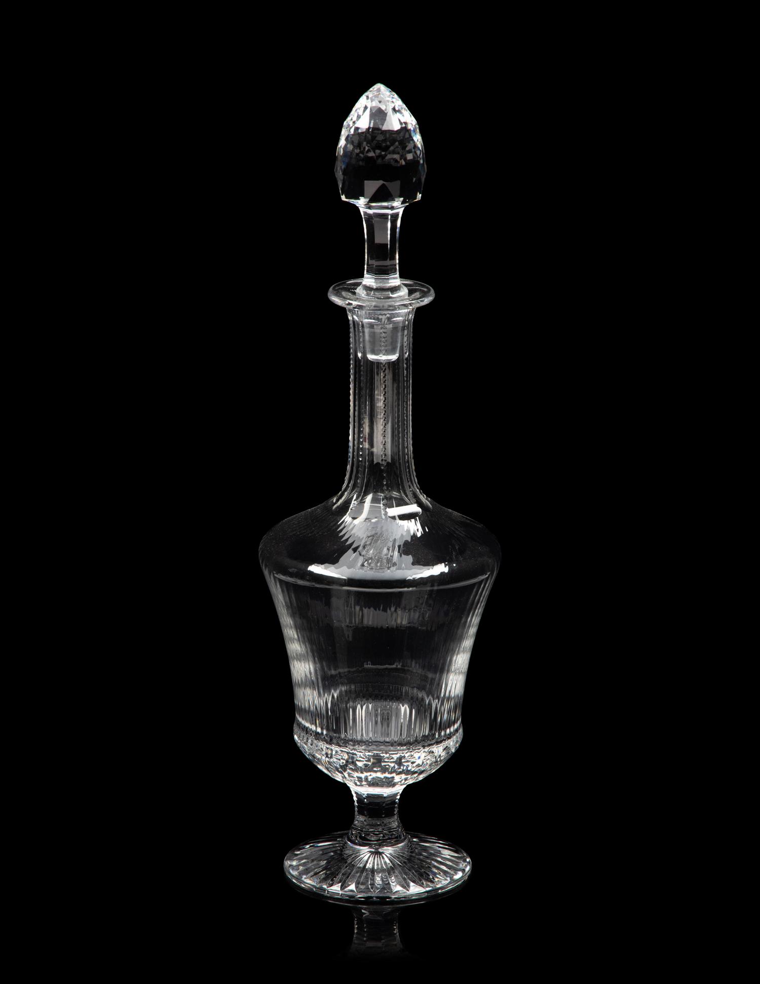 A Group of Three Glass Decanters