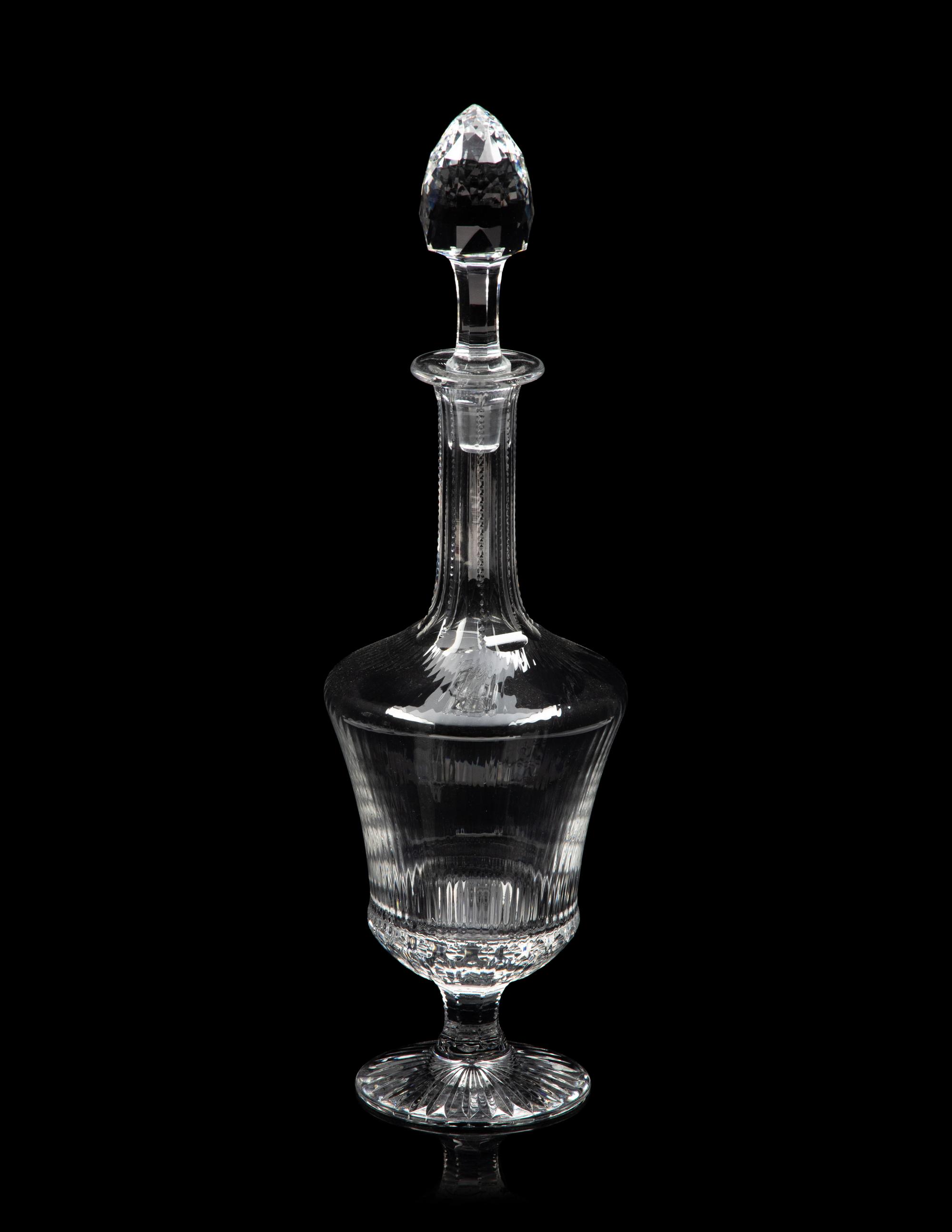 A Group of Three Glass Decanters