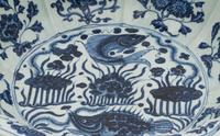 A Chinese Blue and White Porcelain Basin