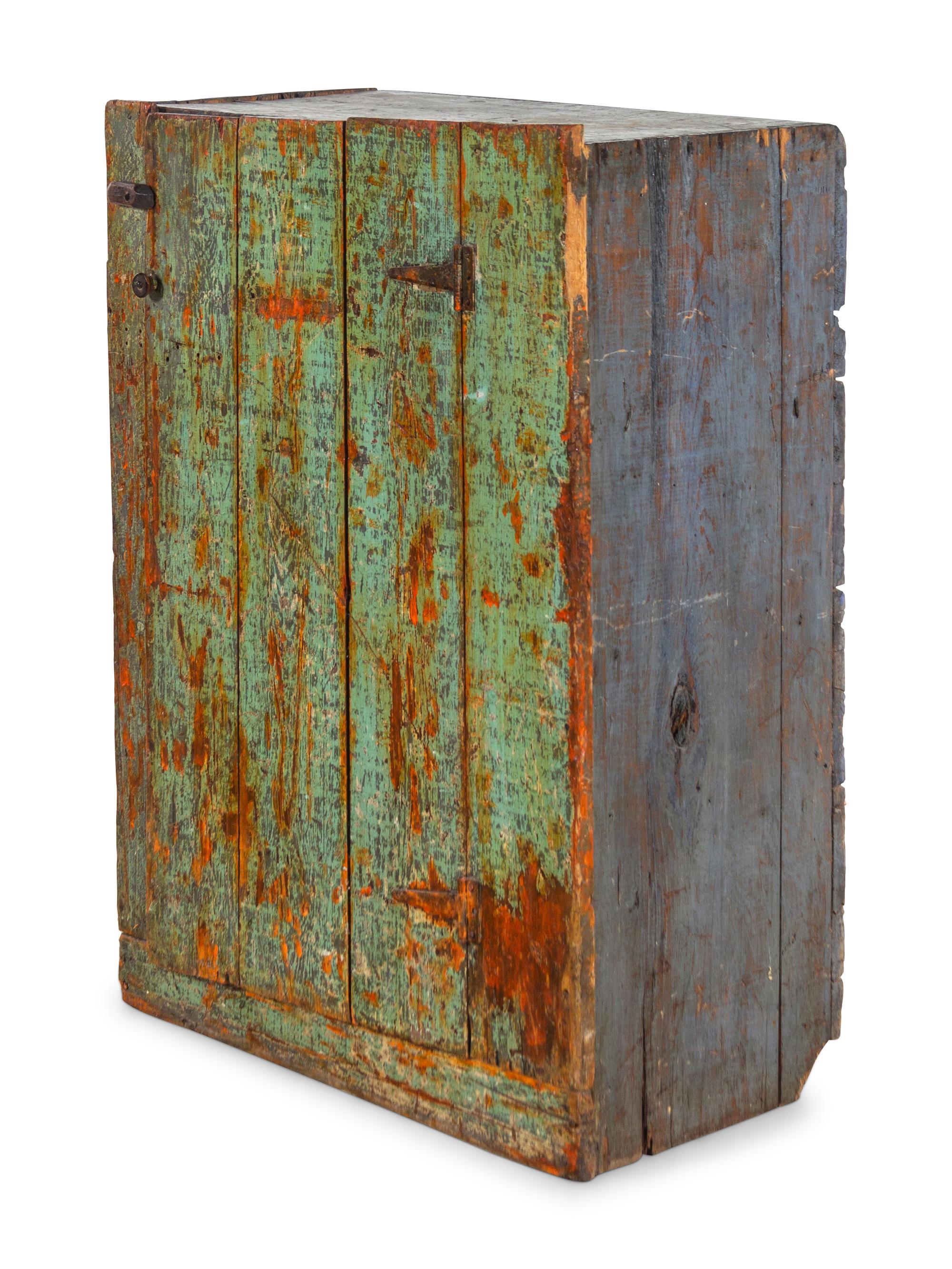 A Primitive Painted Cabinet