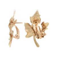 Cartier, Yellow Gold Leaf Earrings