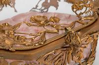 A French Art Nouveau Gilt-Bronze-Mounted Hexagonal Glass Box