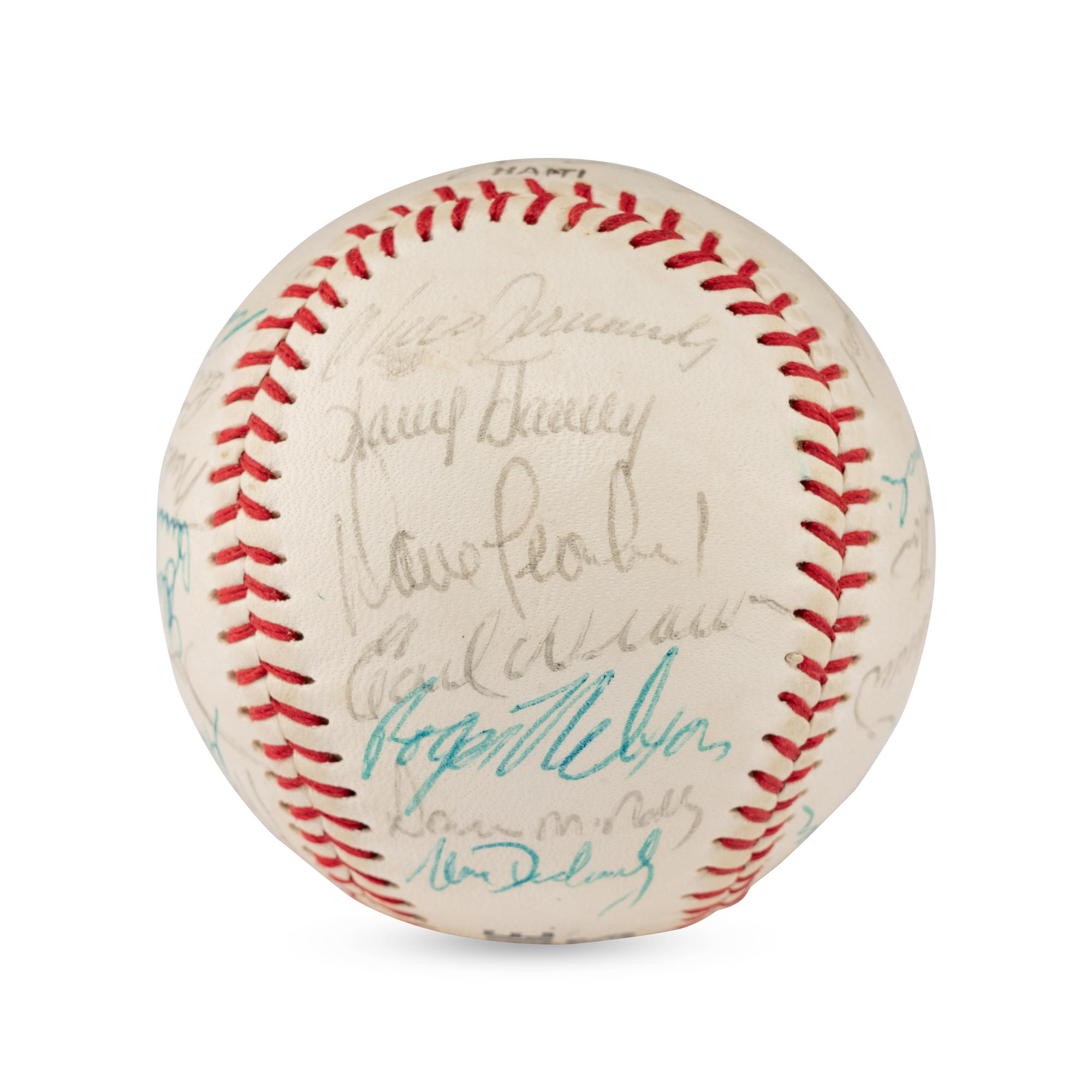 A 1968 Baltimore Orioles Team Signed Autograph Baseball