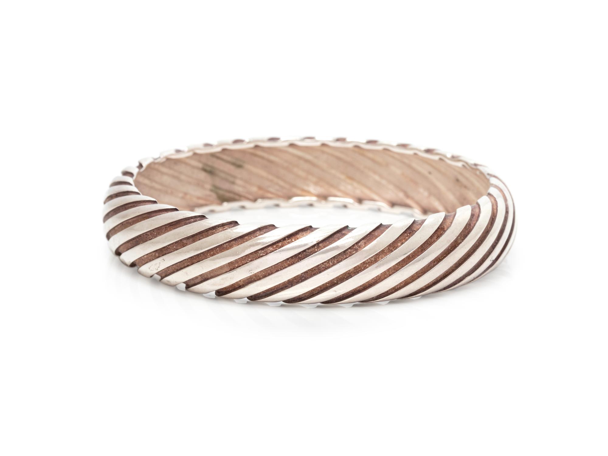 TIFFANY & CO., STERLING SILVER BANGLE BRACELET