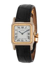 CARTIER, 18K BICOLOR GOLD 'SANTOS' WATCH