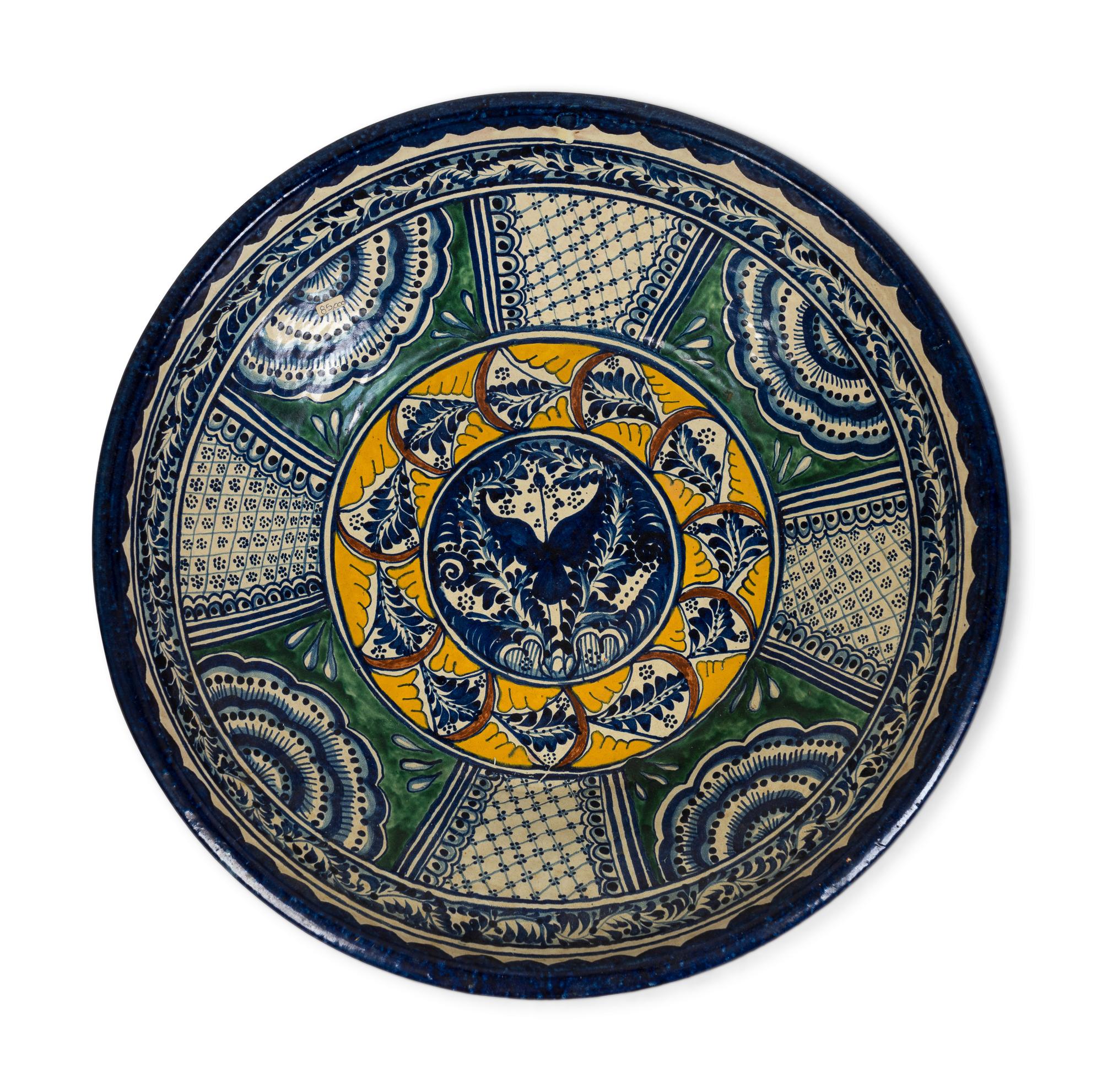 A Large Mexican Pottery Bowl
