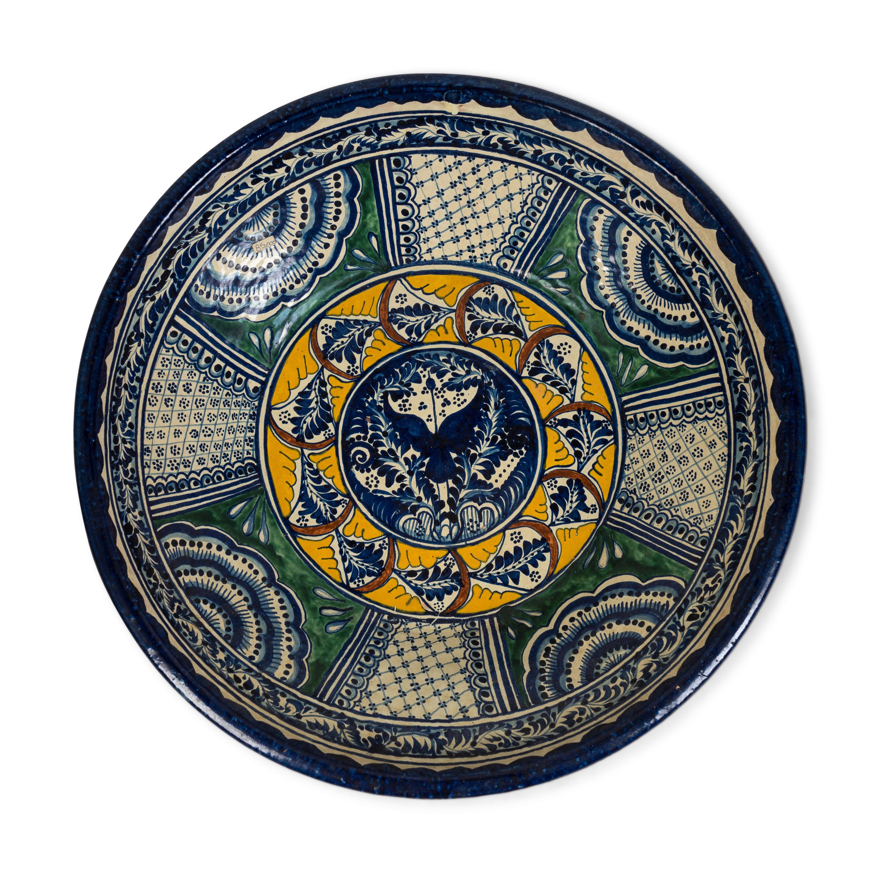 A Large Mexican Pottery Bowl
