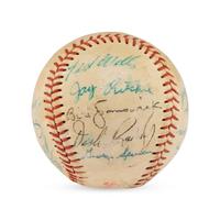 A 1961 Seattle Rainers Team Signed Autograph Baseball
