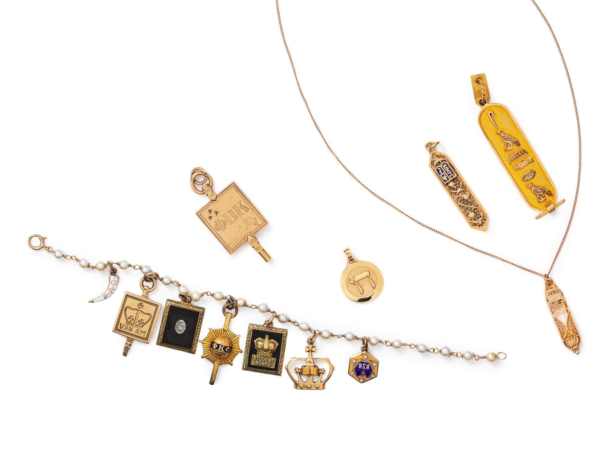 A Collection of Gold and Gold Filled Jewelry,