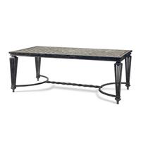 A Large Neoclassical Style Specimen Marble and Cast Metal Table