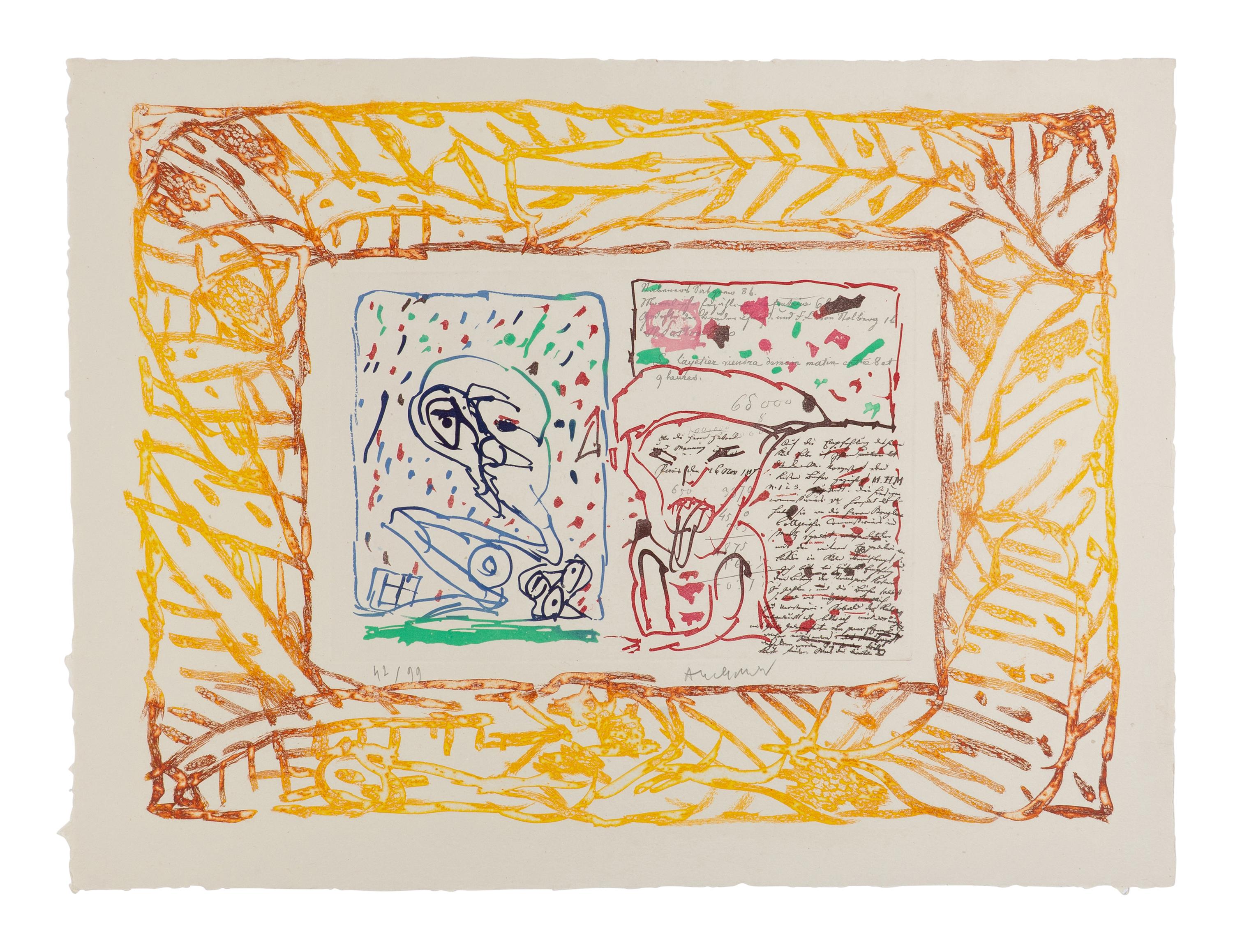 Tardieu, Dame Taride, Taches d'exclamation, Quatre arrondissements, and Le Layetier (5 works), ca. 1982-1990