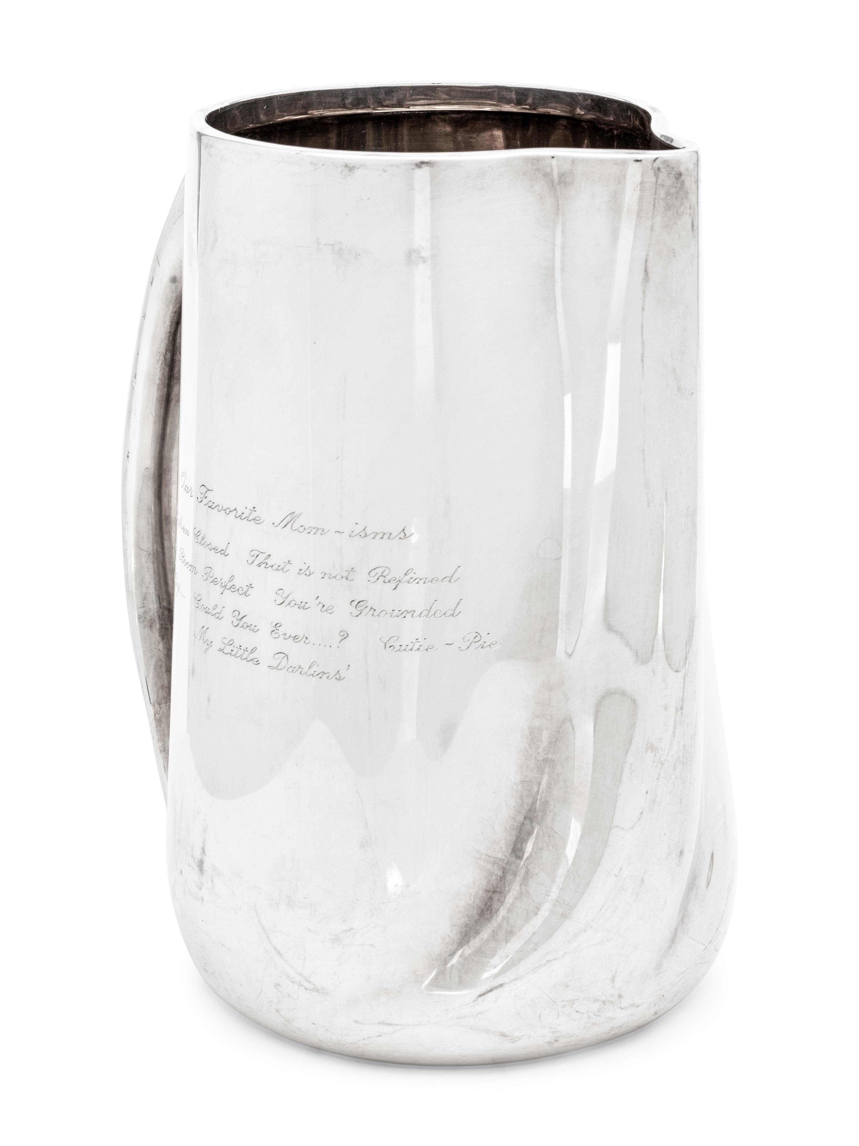 An Elsa Peretti for Tiffany and Co. Silver Pitcher