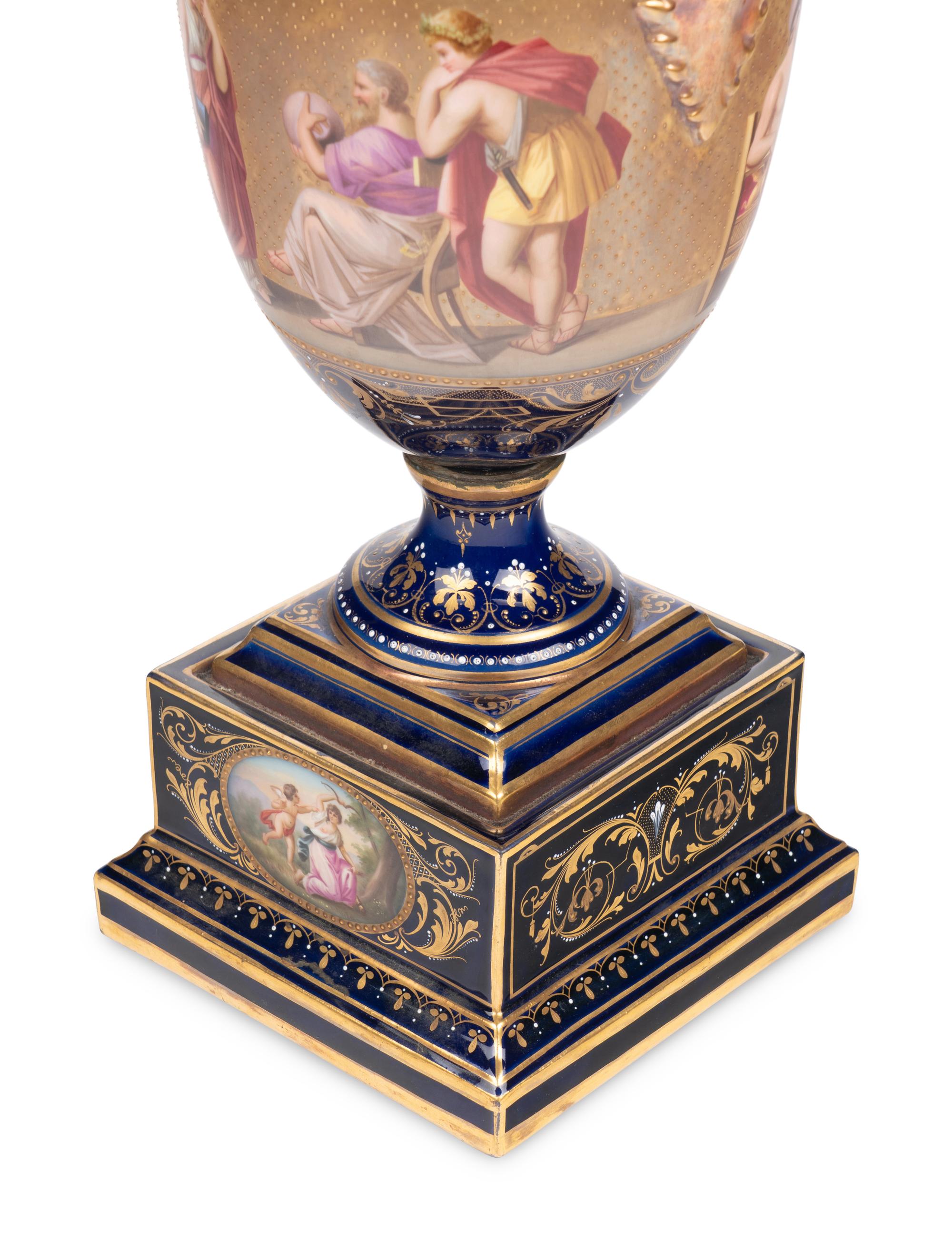A Vienna Porcelain Urn