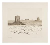 Two Works: Cloud Shadows, Apache Trail, Ariz. and Desert Monument - Arizona