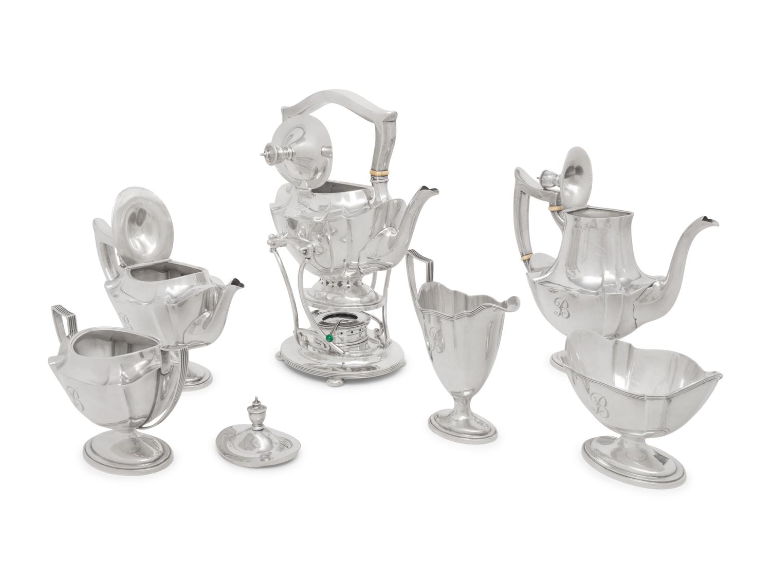 An American Silver Six-Piece Tea and Coffee Service