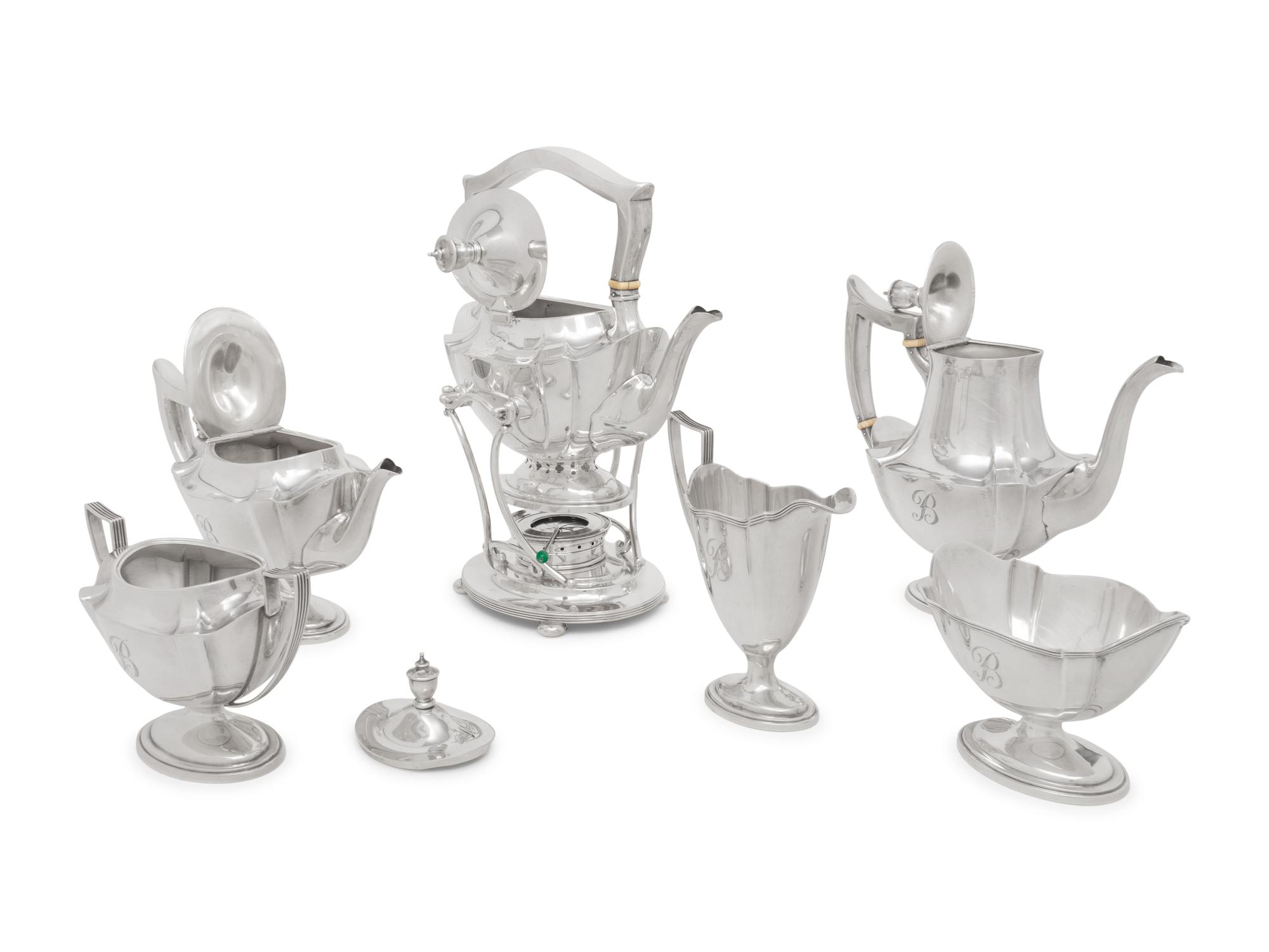 An American Silver Six-Piece Tea and Coffee Service