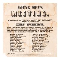 [HARRISON, William Henry (1773-1841)]. Funeral broadside. [Germantown]: Germantown Telegraph, P.R. Freas & Co., 10 April 1841.
