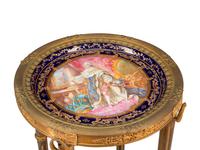 A Sèvres Style Porcelain Mounted Gilt Bronze Guéridon