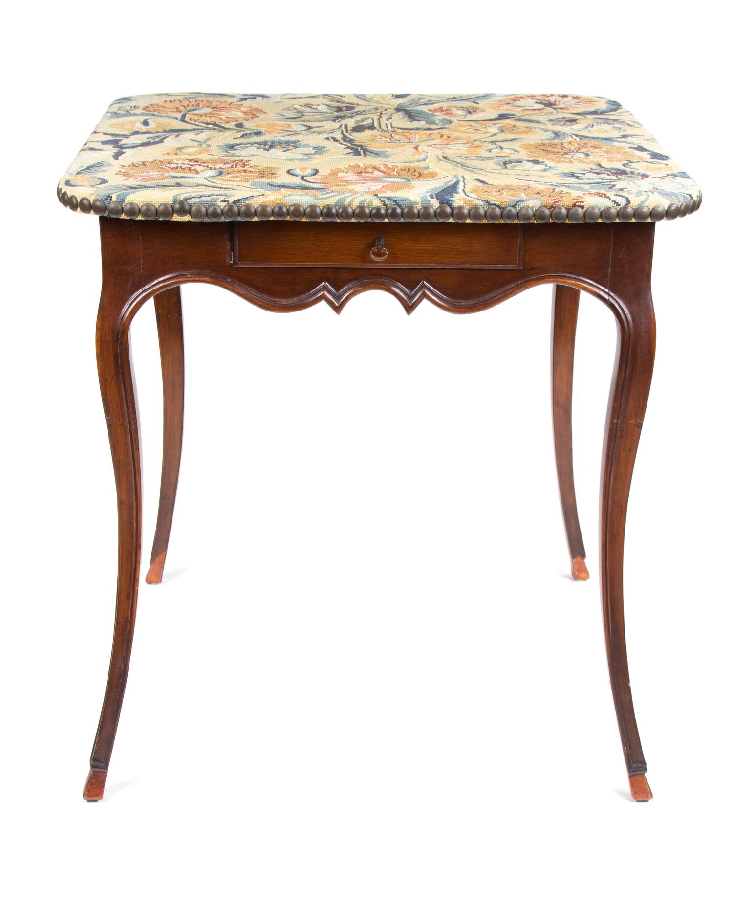 A Louis XV Style Walnut Card Table Height 29 1/2 x width 28 x depth 28 inches. — 19TH CENTURY