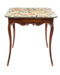 A Louis XV Style Walnut Card Table Height 29 1/2 x width 28 x depth 28 inches. — 19TH CENTURY