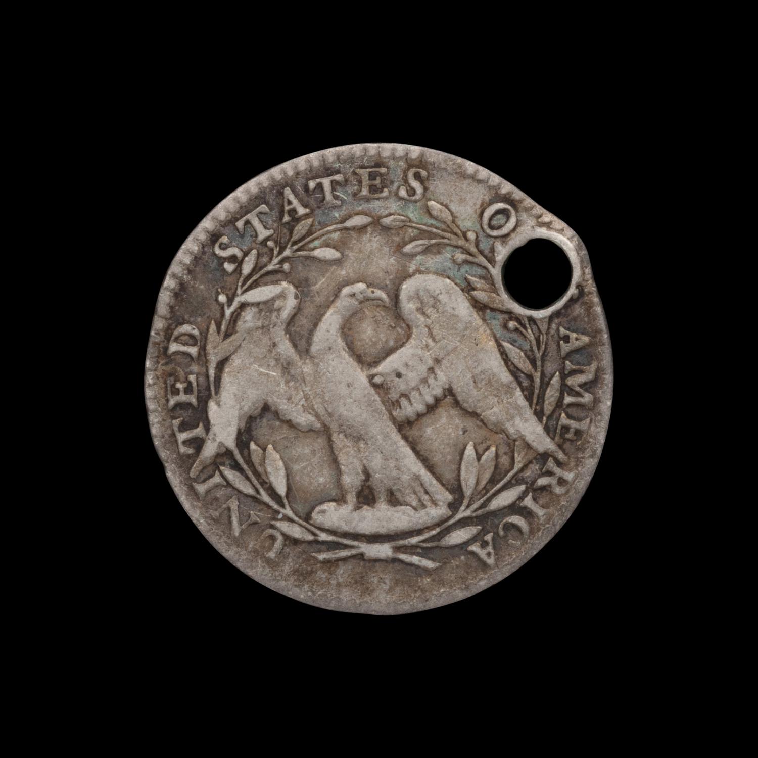 A 1795 Flowing Hair H10c Coin (drilled)