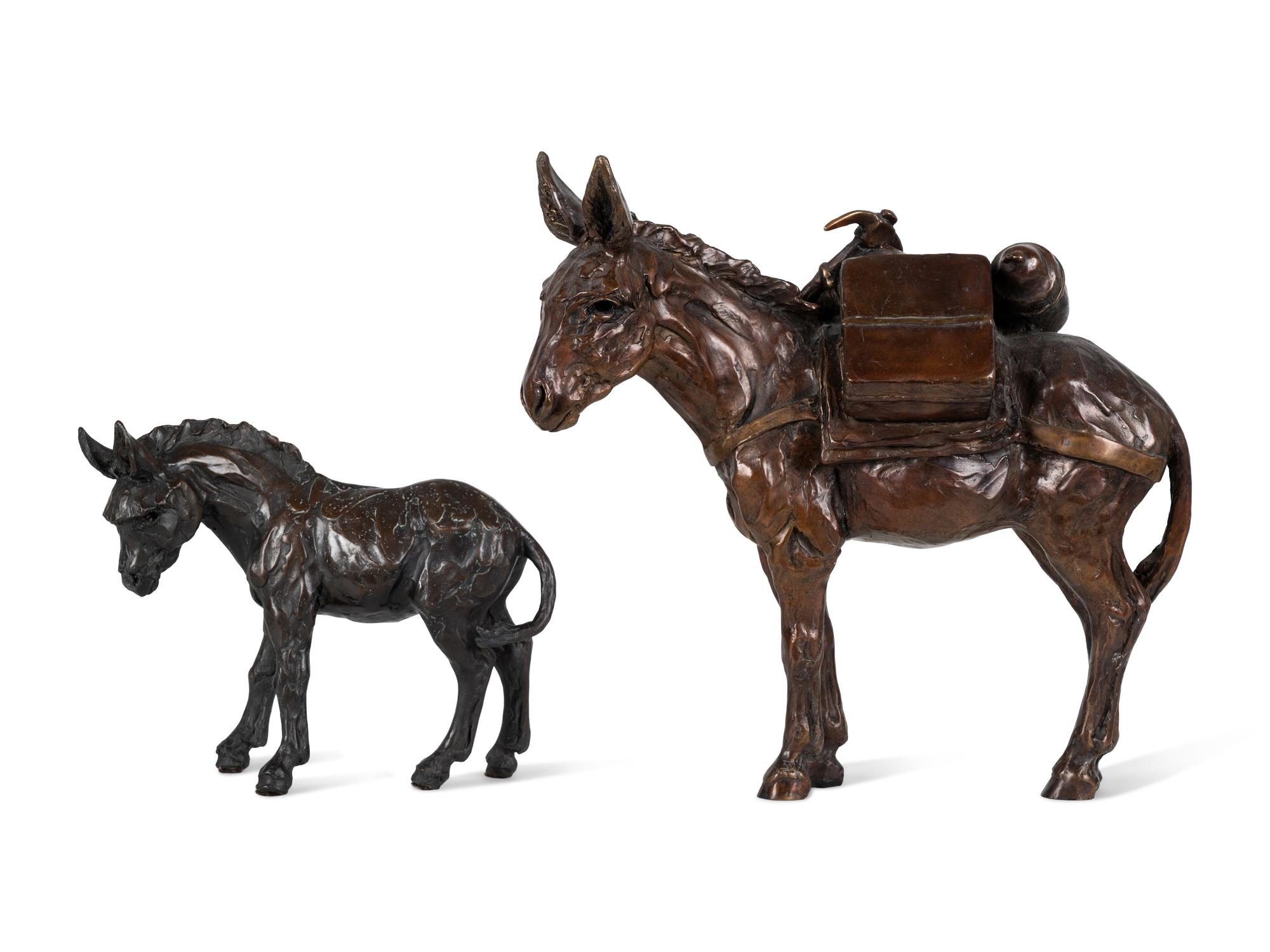 Two Works: Dee Dee , edition 49/50, 1988, and Pack Mule , edition 7/30, 1994