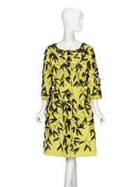 Oscar de la Renta, Embellished Chartreuse Coatdress, 2011